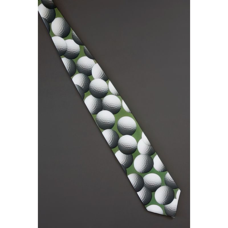 Just Golf Balls - Fun Ralph Marlin Sports Tie