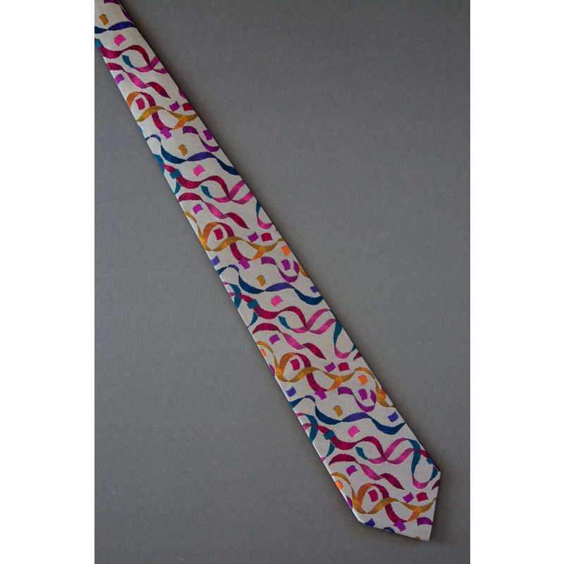Festive Colorful Ribbons - Mens Modern Necktie