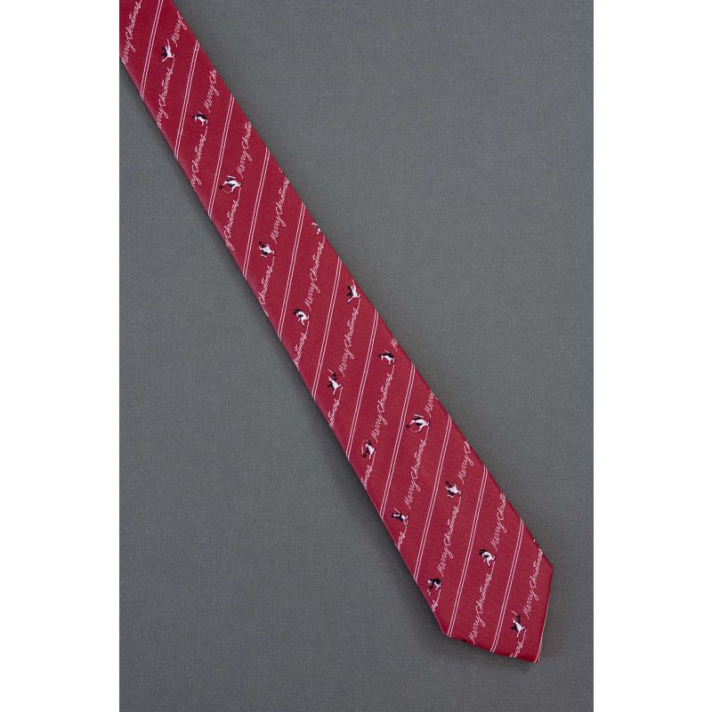 Penguin Skater - 80s Narrow Holiday Tie