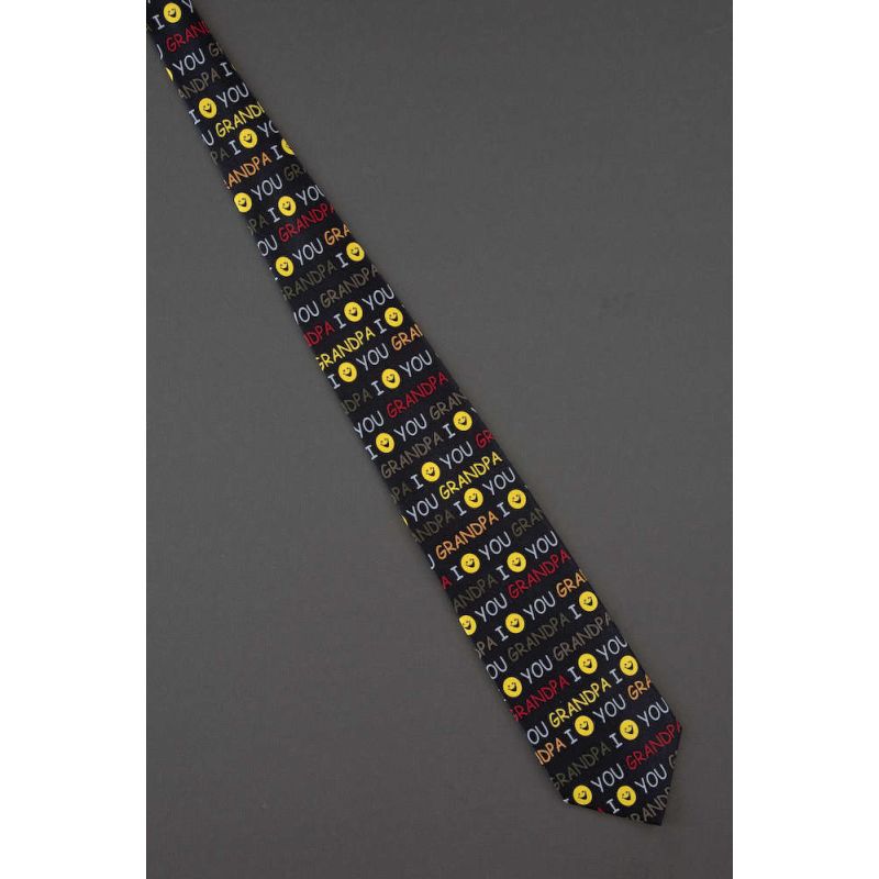 I Love You Grandpa! - Grandfathers Day Tie