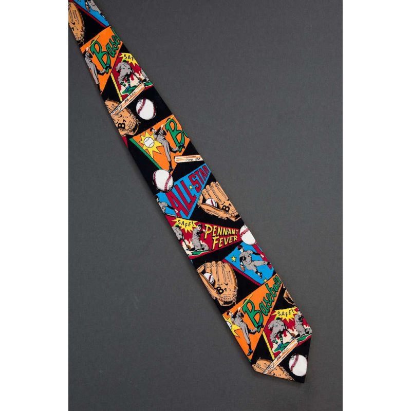 Baseball Pennants --- Sports Novelty Necktie