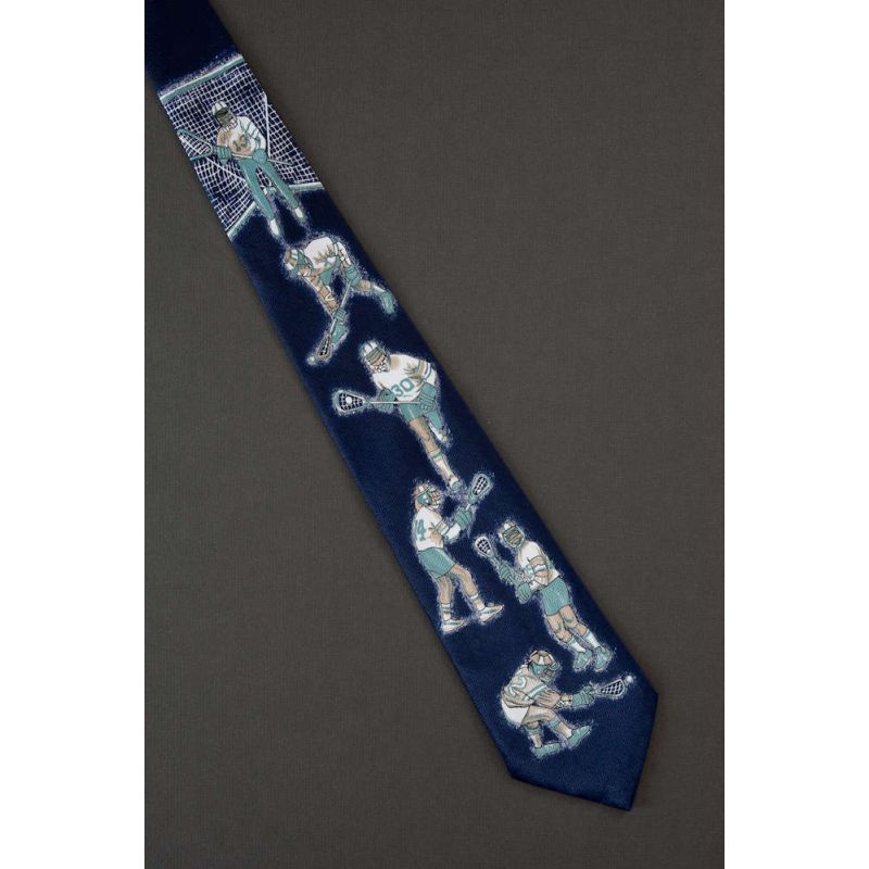 Field Hockey Players - Blue Sports Necktie
