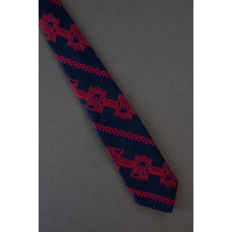 Two People Facing Each Other - 70s Vintage Tie
