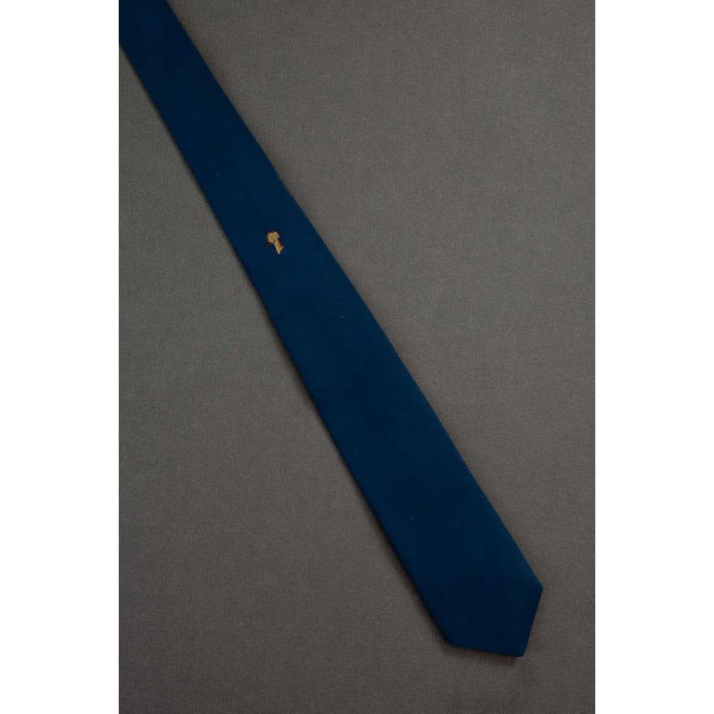 Portrait Of A Bird - 80s Narrow Navy Necktie