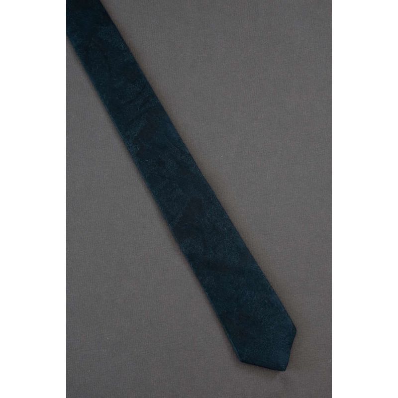 Navy Blue Textured - 80s Narrow Vintage Tie