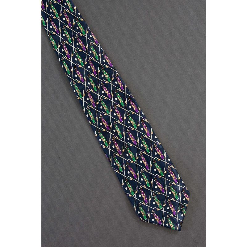 Green & Purple Golf Bags - Novelty Necktie