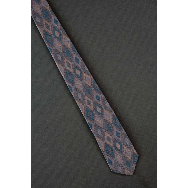 Pastel Diamonds - 80s Narrow Vintage Tie