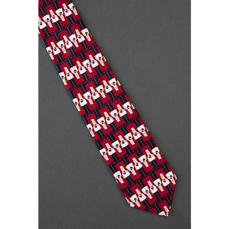 Dilbert Updated Trad - Red  Silk Cartoon Tie