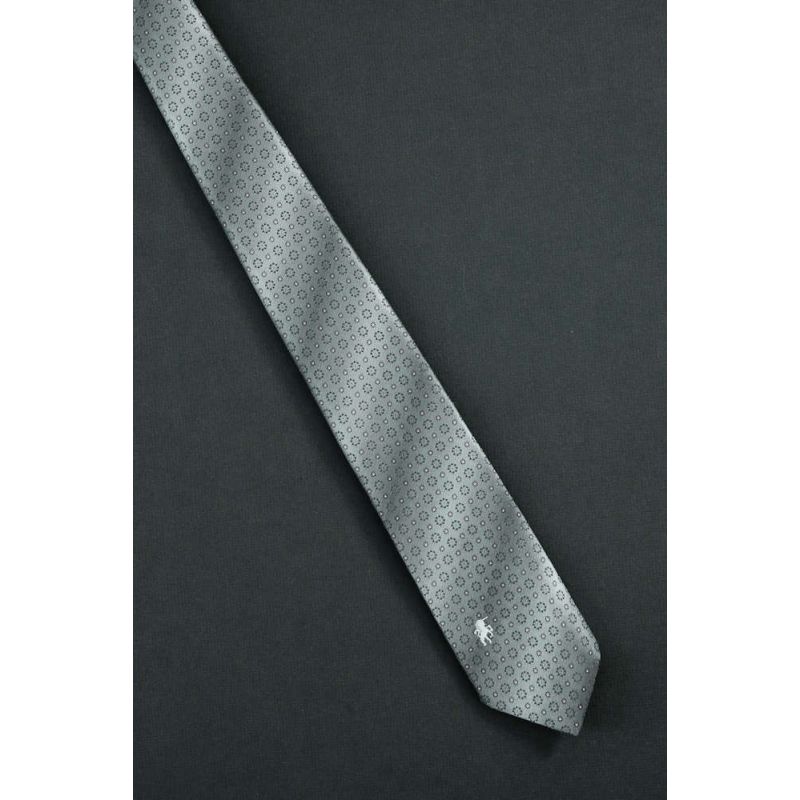 80s Bronzini Unicorn Logo - Gray Necktie