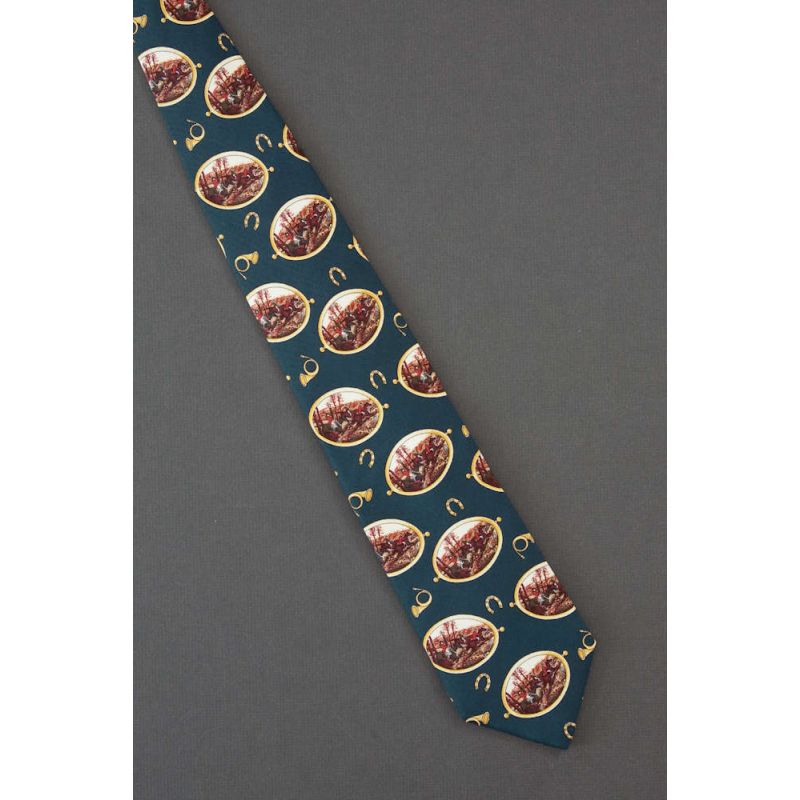 Hunting Scene, Horns & Horseshoes - Necktie