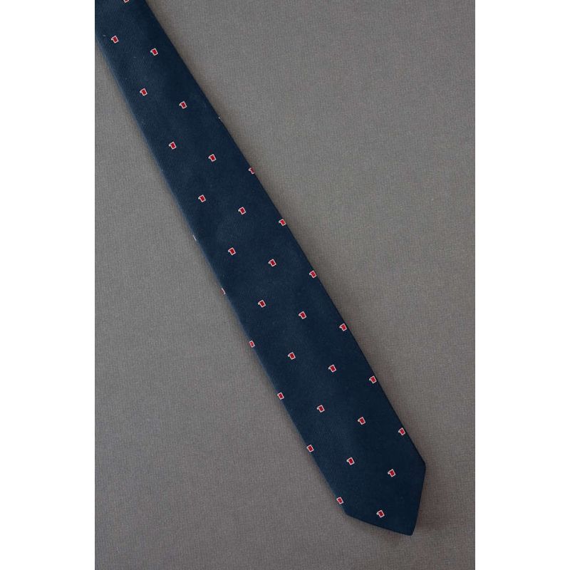 Number One Repeat - 80s Skinny Navy Tie