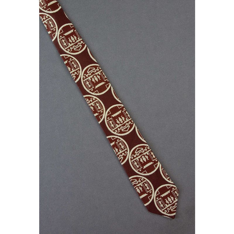 Circles Contain Scenes - Unique Skinny Necktie