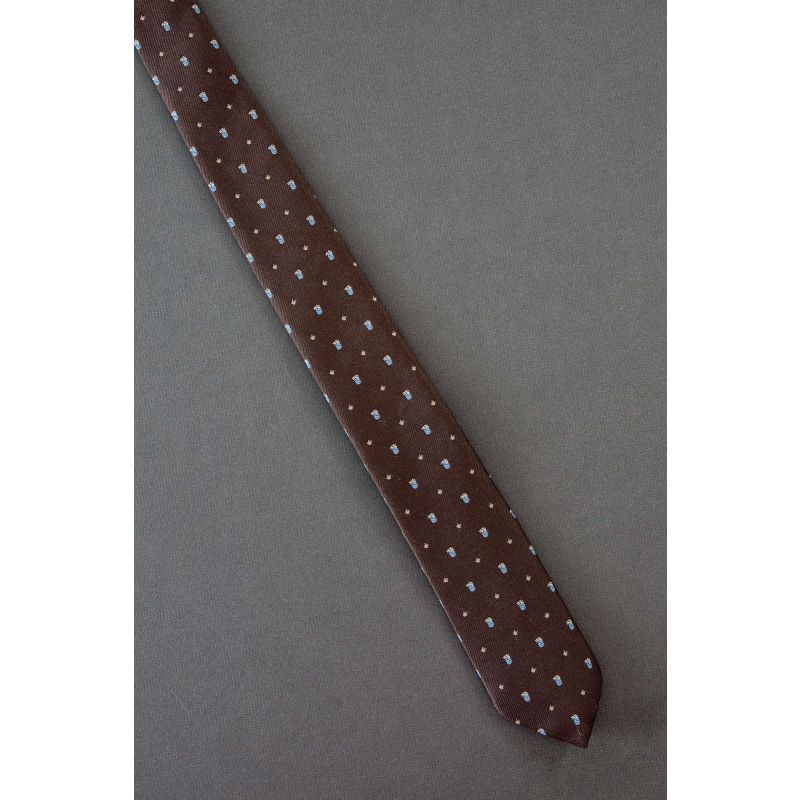 Blue Crests & Gold Crowns - Skinny Tie