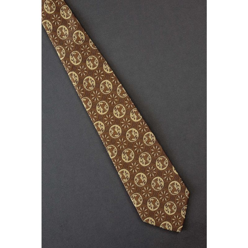 Animal & Flower Polka Dots - 70s Vintage Tie