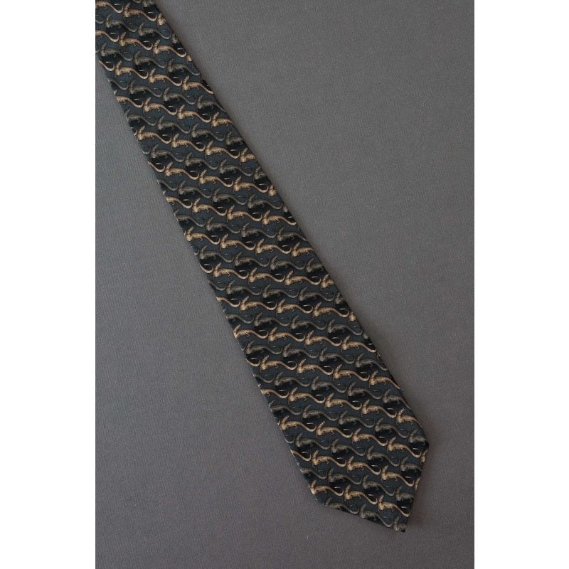 Leaping Lizards Repeat - Wild Kingdom Tie