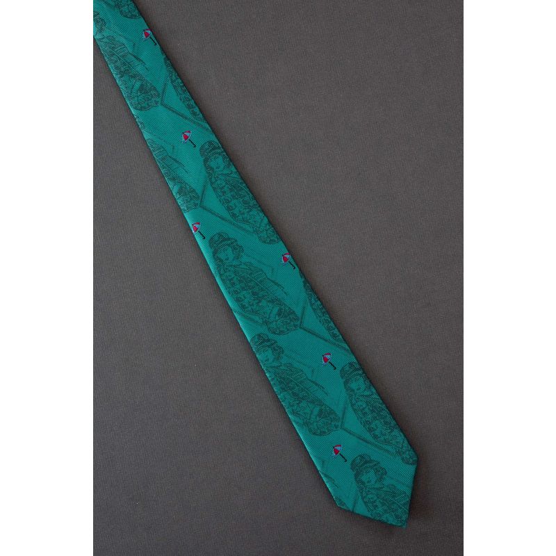 Woman With Hat & Umbrella - Skinny Tie