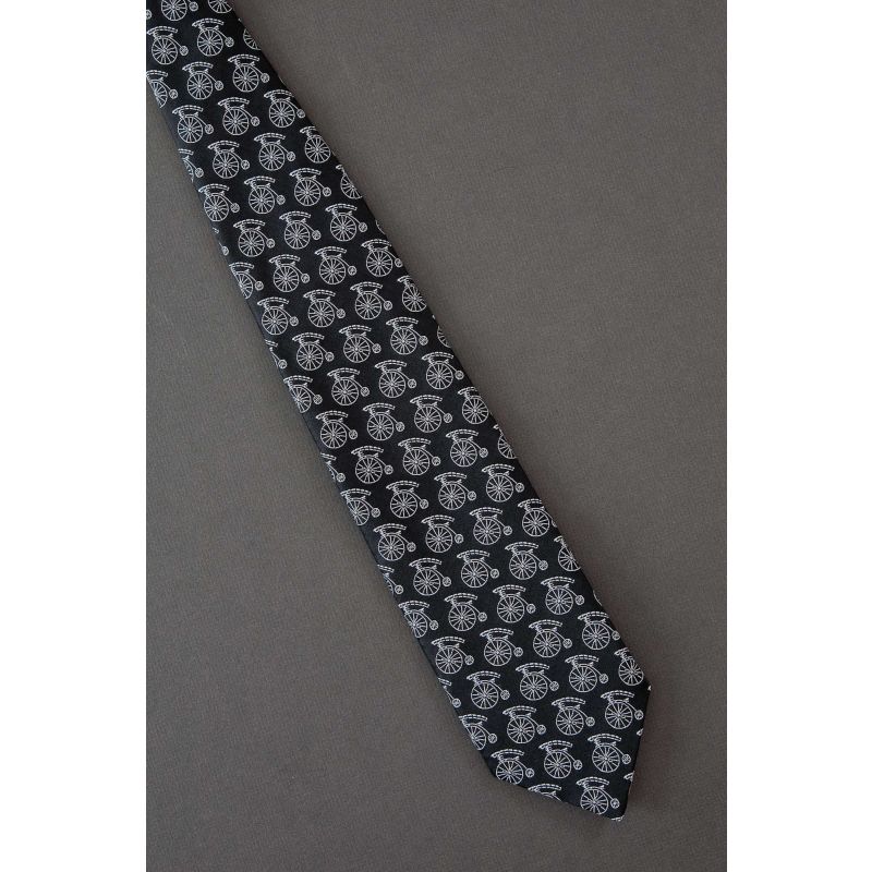 Big Wheel Bicycle - 1970s Vintage Necktie