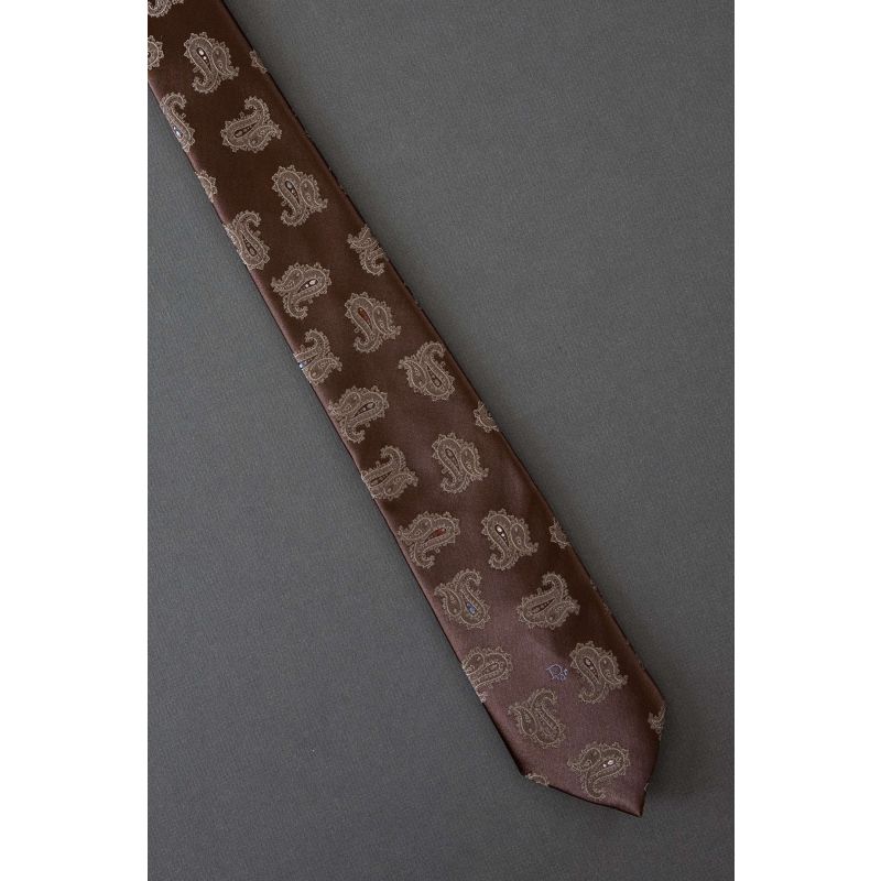 Pairs of Paisleys - 80s Christian Dior Logo Tie