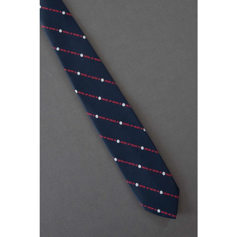 Never Up Never In - Skinny Golf Necktie