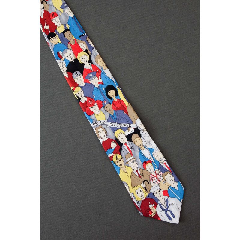 Proud To Serve - Silk Moose International Tie