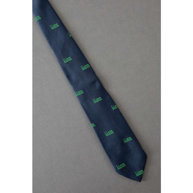I Love Boston Repeat - 80s Skinny Vintage Tie