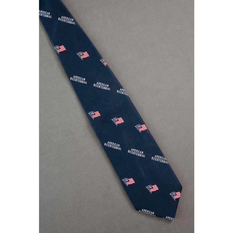 American Bicentennial 1776 Patriotic Flags Tie