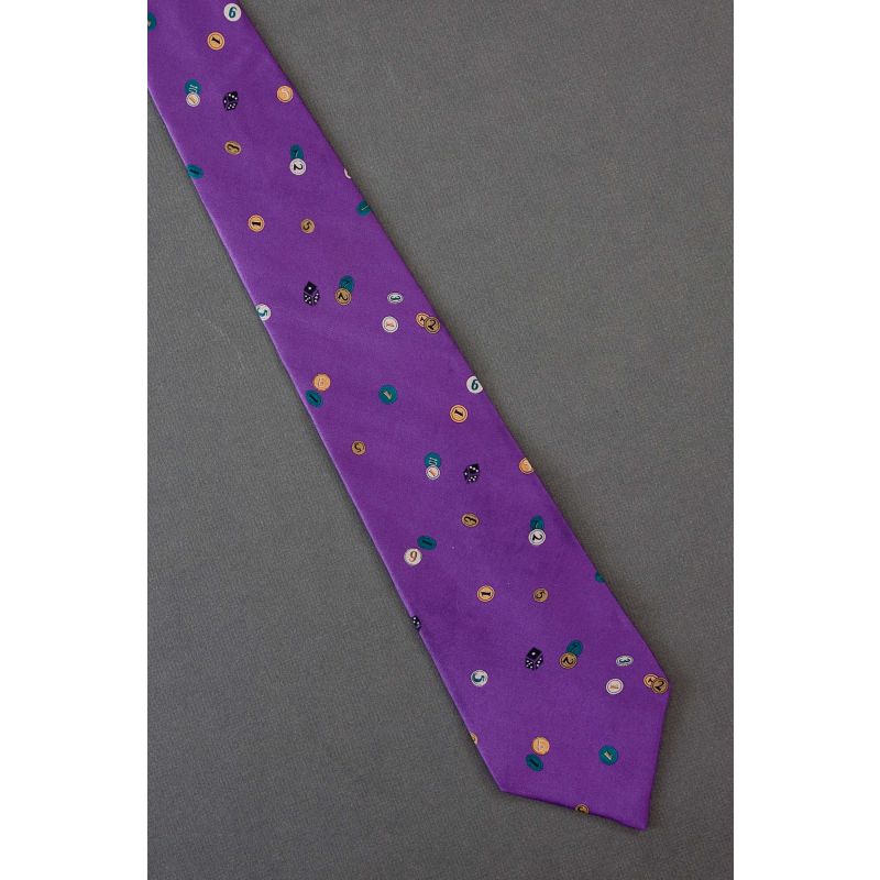 Gaming Chips & Dice - Purple Claiborne Tie