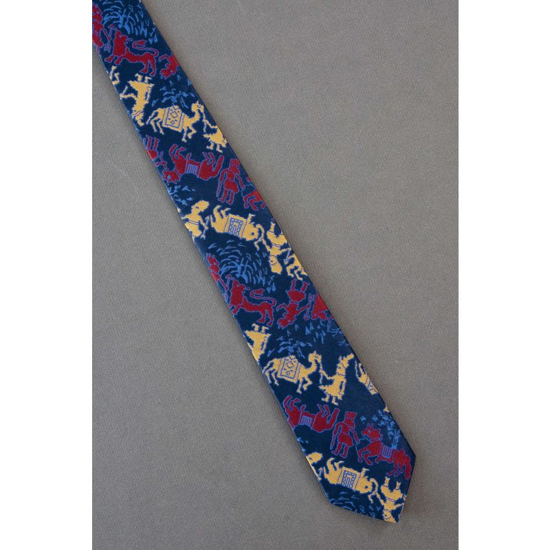 Men With Camels & Animals - Skinny Tie