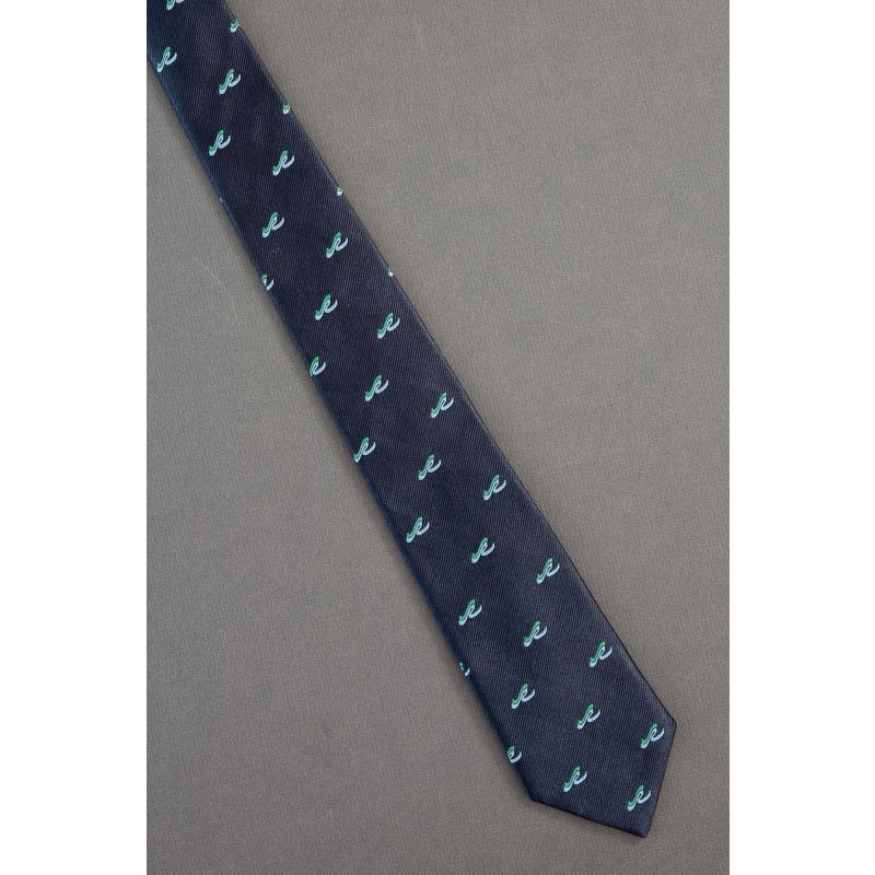 Water Wave Repeat - 1980s Vintage Necktie