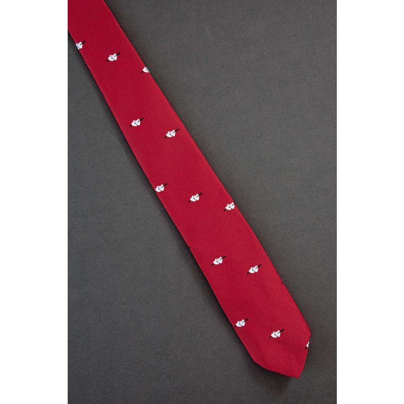 Arrow Through White Hearts - Skinny Necktie