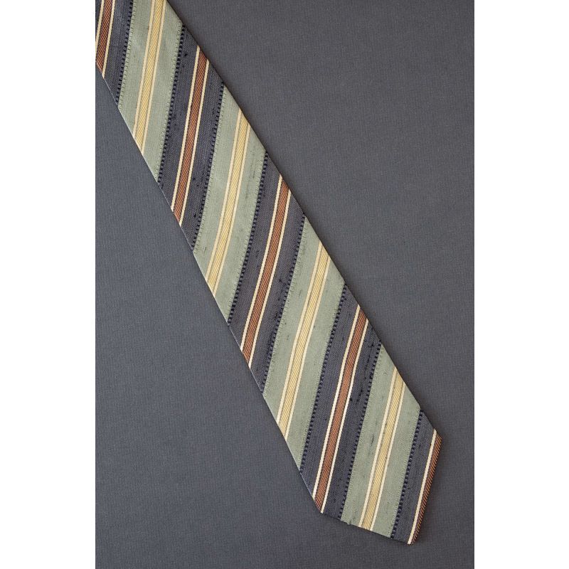 Ermenegildo Zegna - Green Striped Necktie