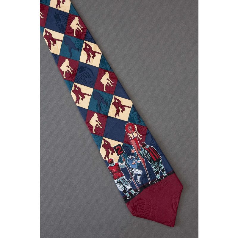 Football Player Silhouettes - Sports Tie