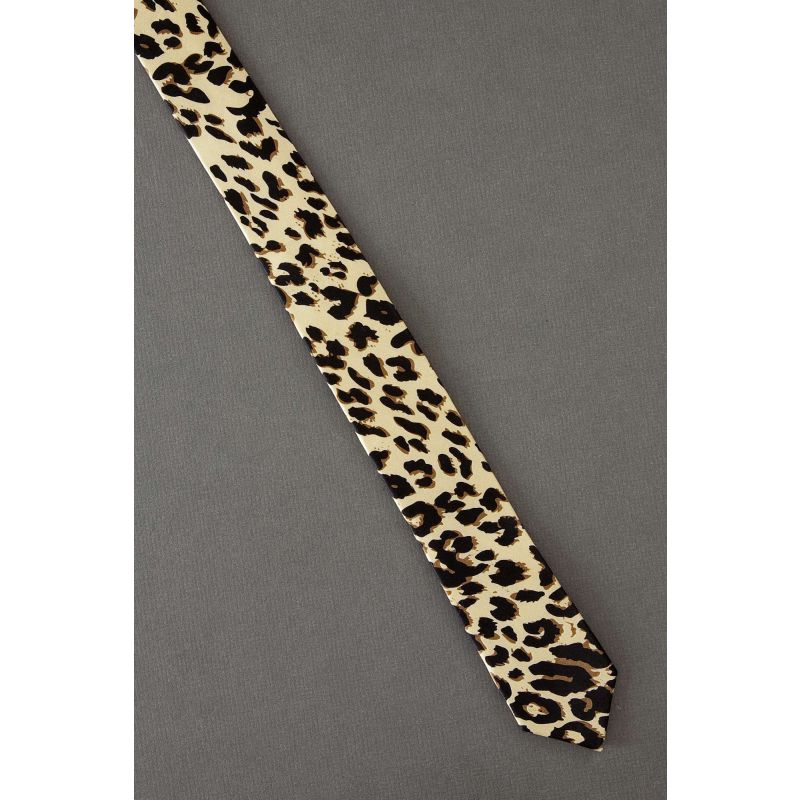 Leopard Cat Print --- Kids Silk Necktie 