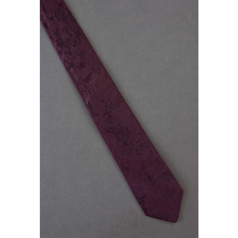 Textured Purple - Boys Skinny Vintage Necktie