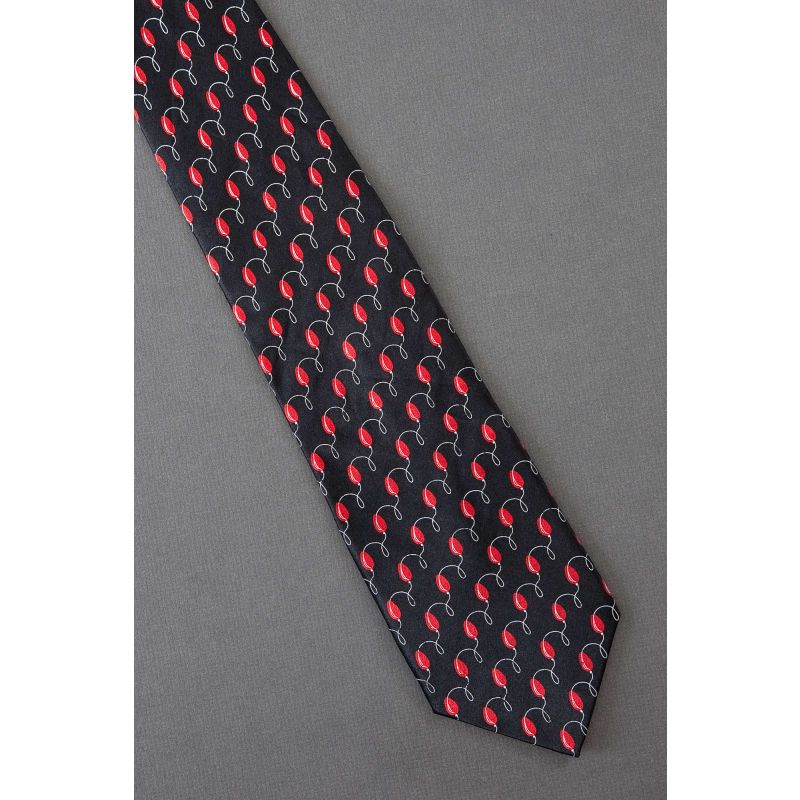 Red Loopy Christmas Tree Lights - Necktie