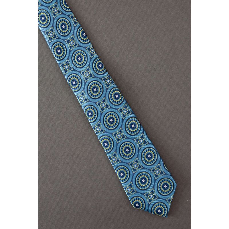 Michelson's Seven Fold - Blue Skinny Silk Tie