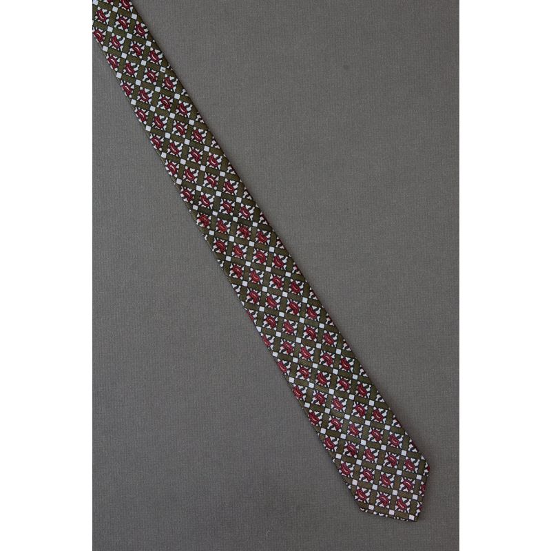 Paisley Checker - 50's Boys Skinny Necktie