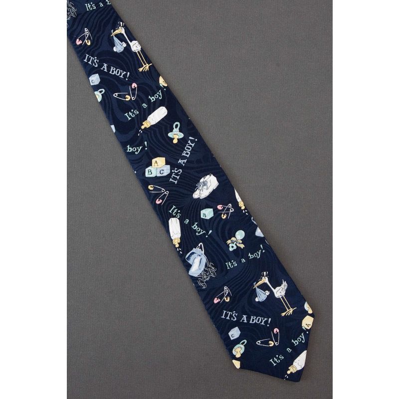 It's A Boy! - A New Father Dad Silk Necktie