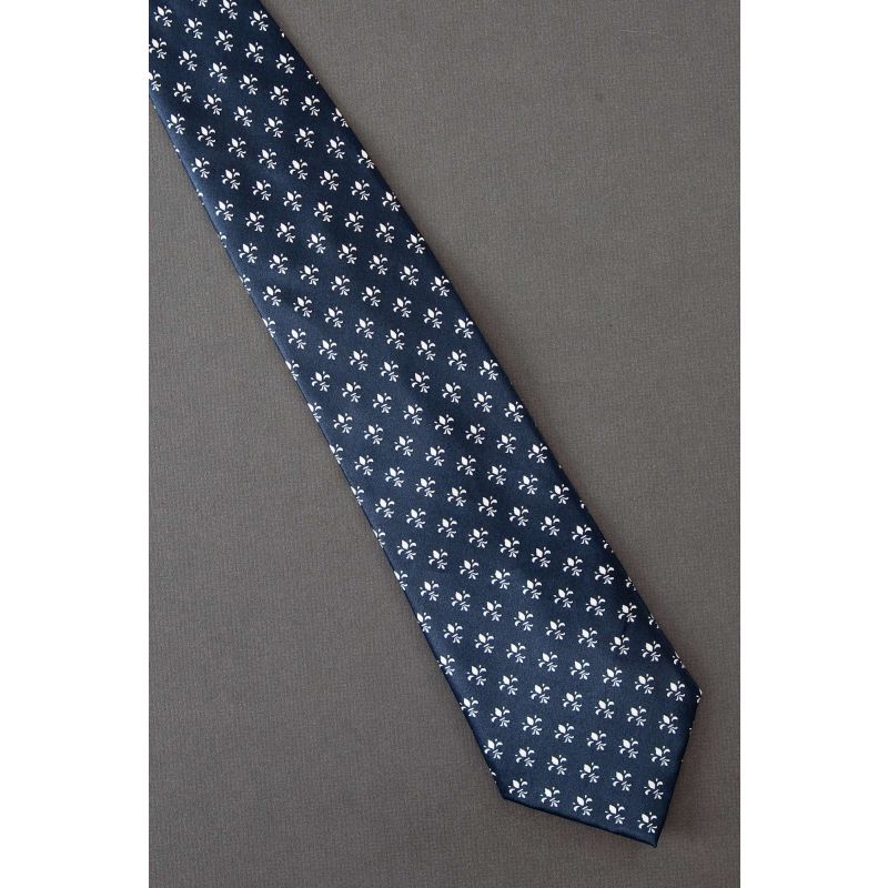 Fleur-de-Lis Allover - Men's Modern Silk Tie