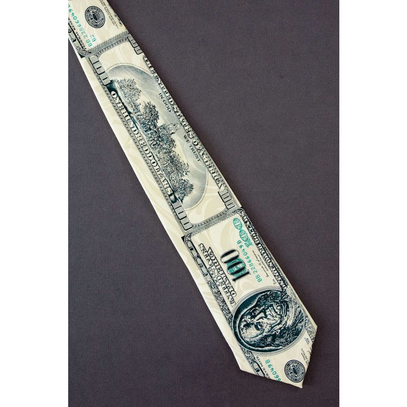 Benjamin Franklin $100  Bill Front & Back - Tie