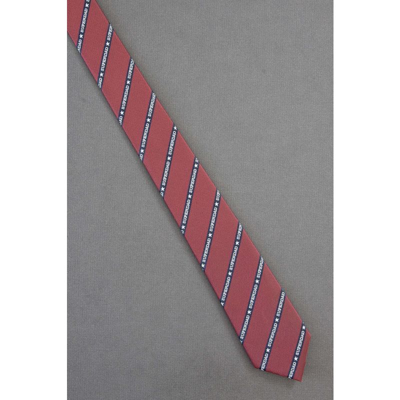 SuperDad Stripe - 80's Skinny Father's Day Tie