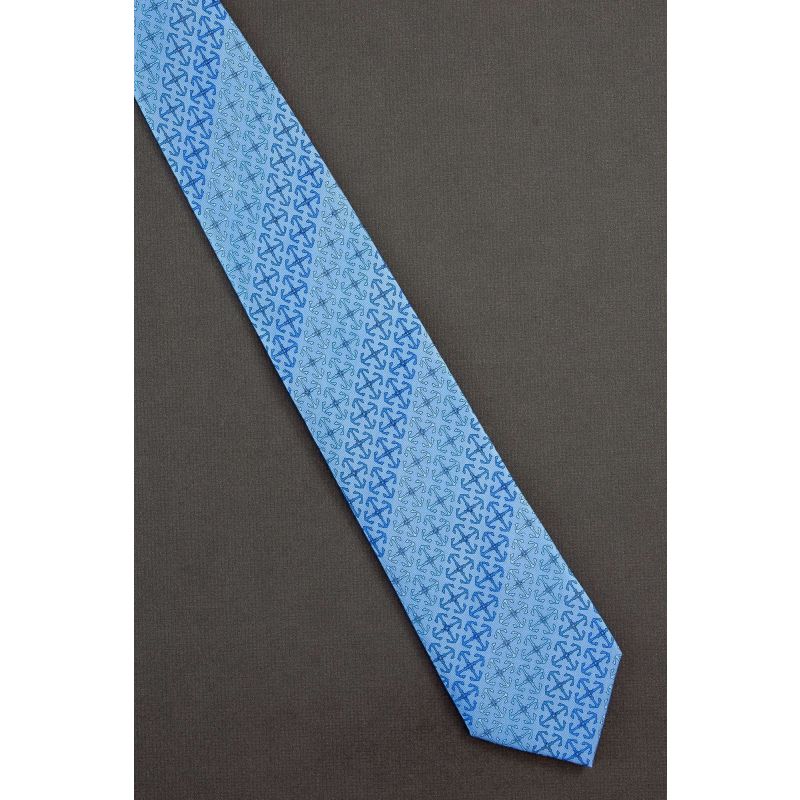 Anchors Aweigh - Blue Silk Alynn Neckwear