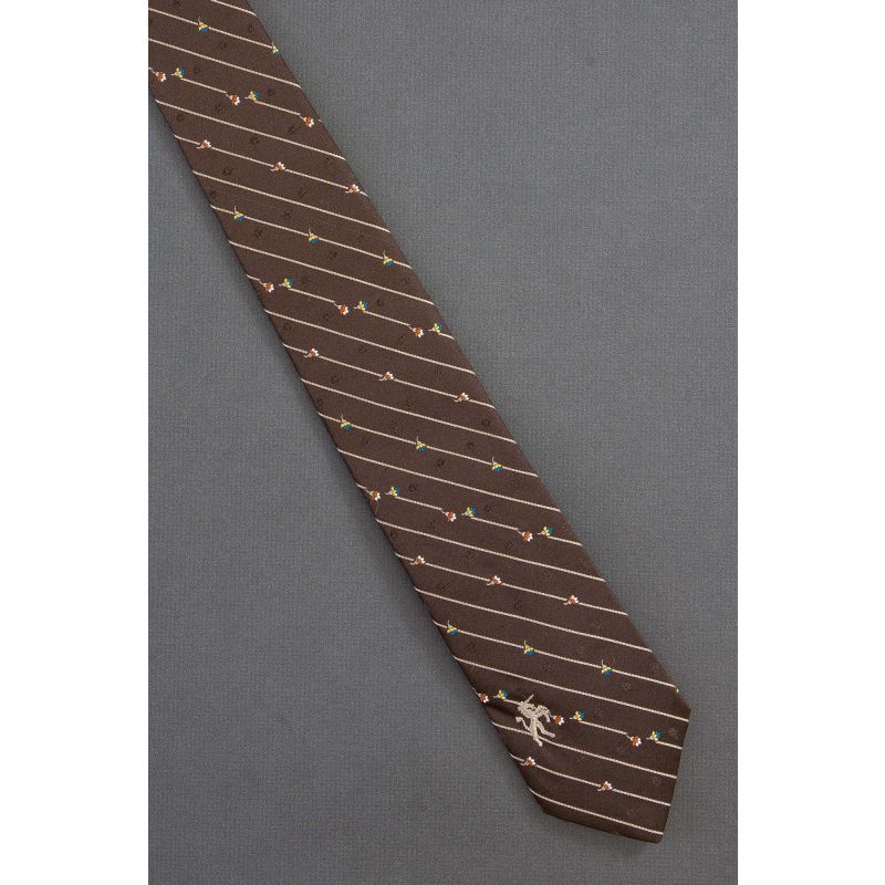 Interrupted Stripes - 80's Skinny Bronzini Tie