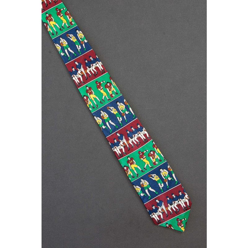 Football, Baseball & Basketball Players Tie