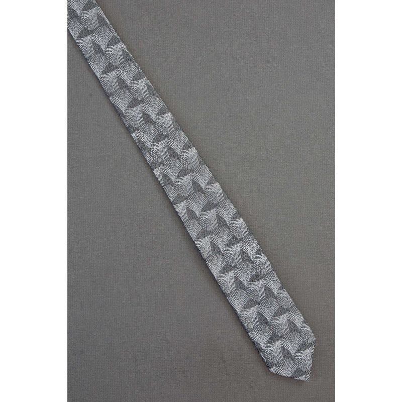 Chicken Scratching - 1980's Skinny Gray Tie