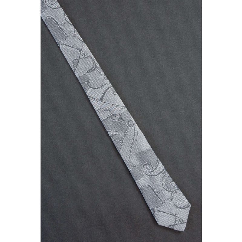 Whimsical Design - 1980's Skinny Gray Tie
