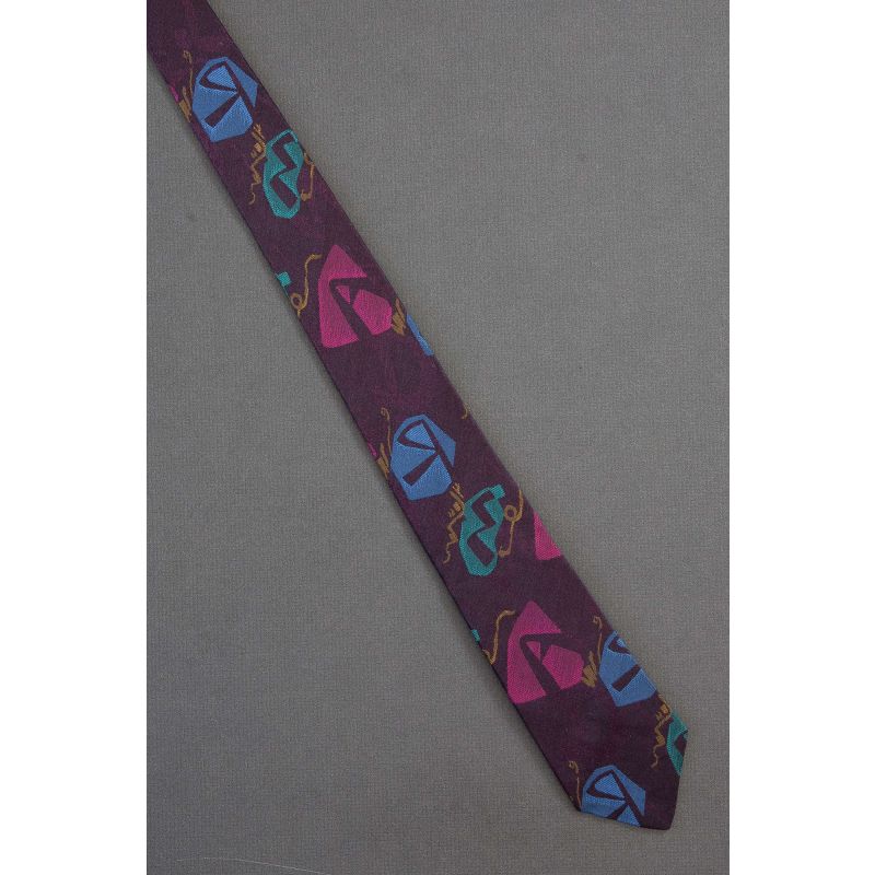Colorful Shapes - 80's Skinny Martin Wong Tie