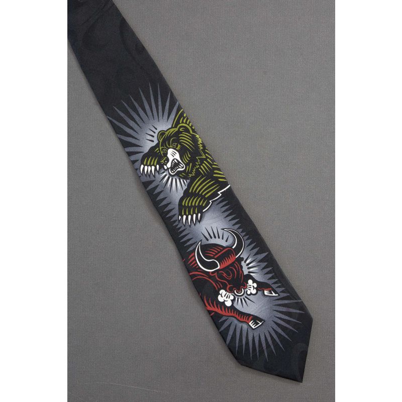 Bull & Bear Market - Burton Morris Necktie