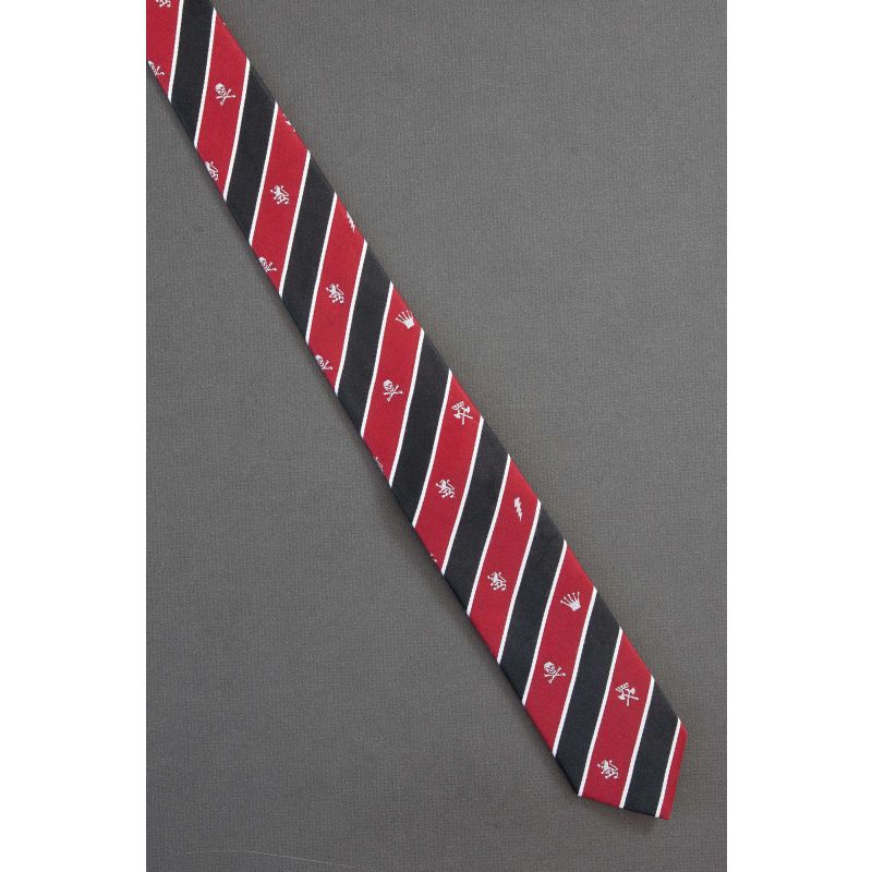 Lion, Crown, Skull, Ax & Lightning - Boys Tie