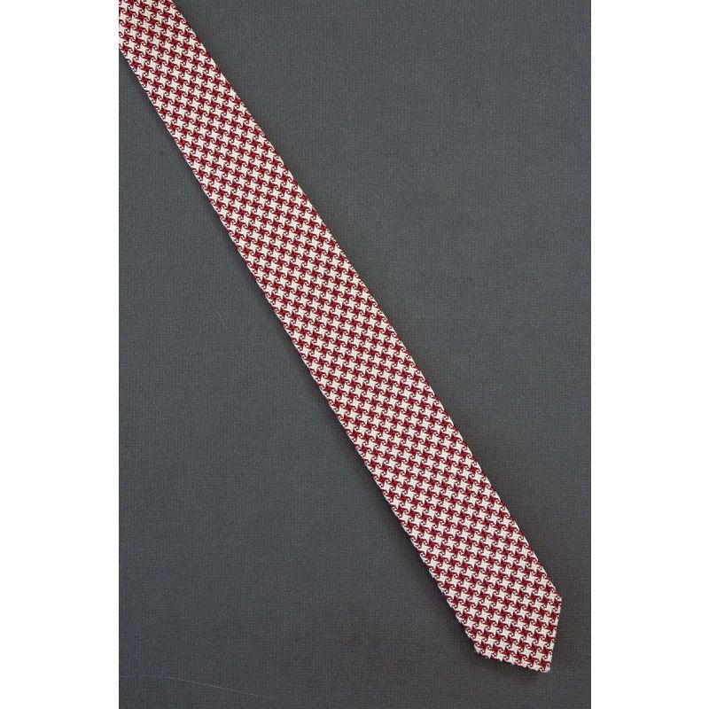Red & White Pinwheel - 1980's Skinny Necktie